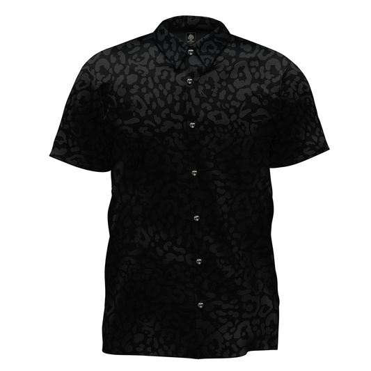 Camisa leopardo negro MAORI