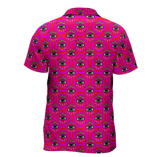 Camisa cuello sport Fucsia Funky MAORI imagen 2