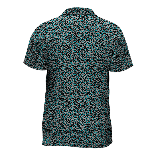 Camisa leopardo celeste MAORI imagen 2