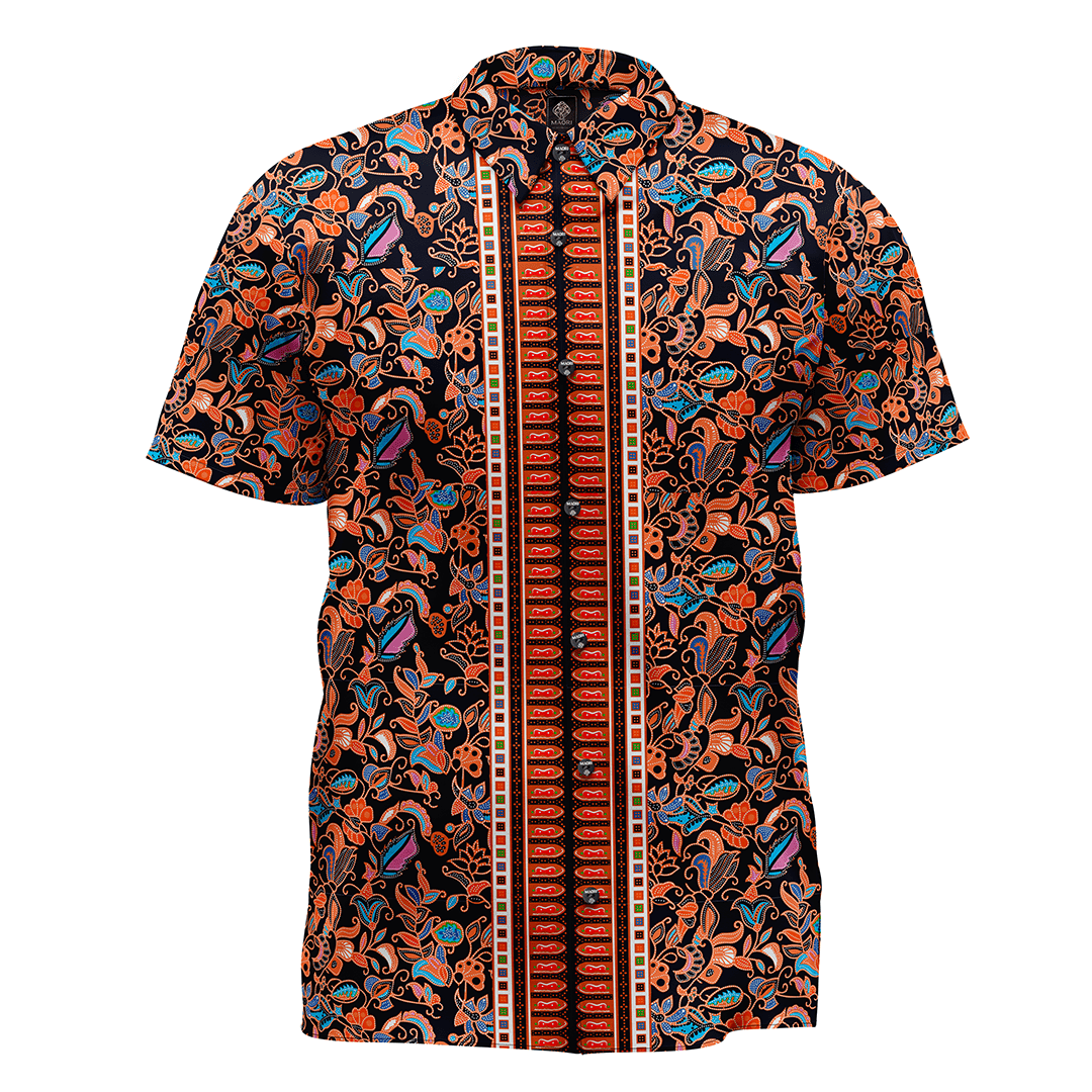 Camisa gitana azul MAORI