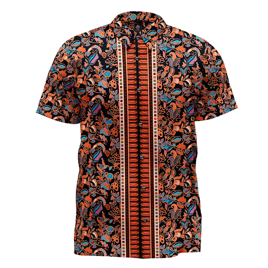 Camisa gitana azul MAORI