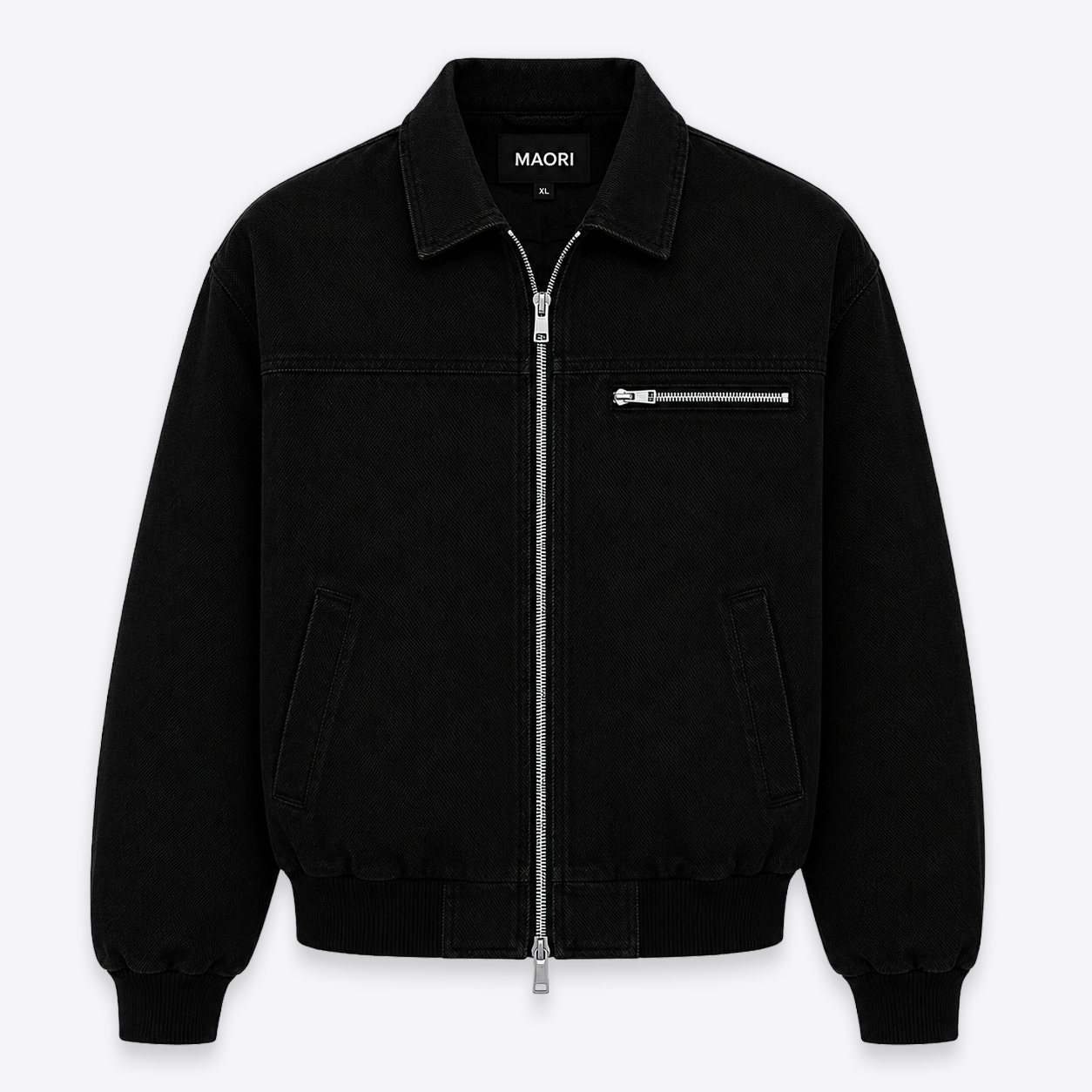 Denim Jacket MAORI Essentials - Vista Frontal