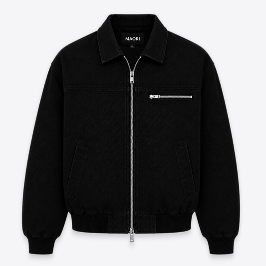Denim Jacket MAORI Essentials - Vista Frontal