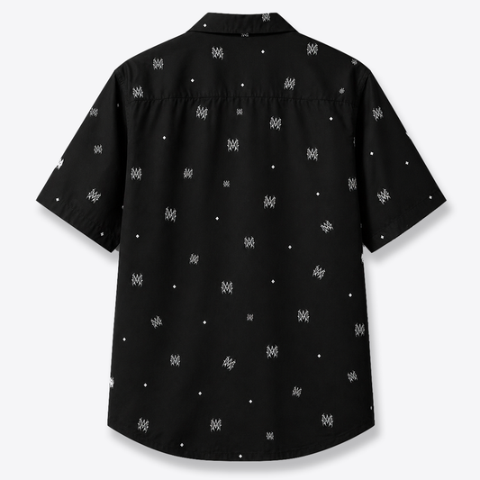 Camisa Void Monogram Negra MAORI imagen 2