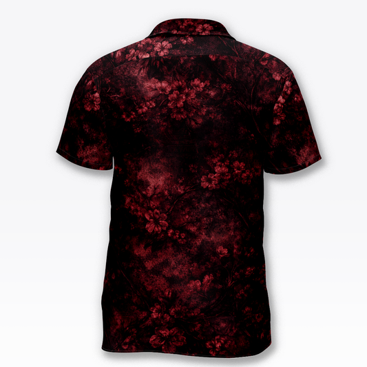 Camisa Floral Negra Roja MAORI imagen 2