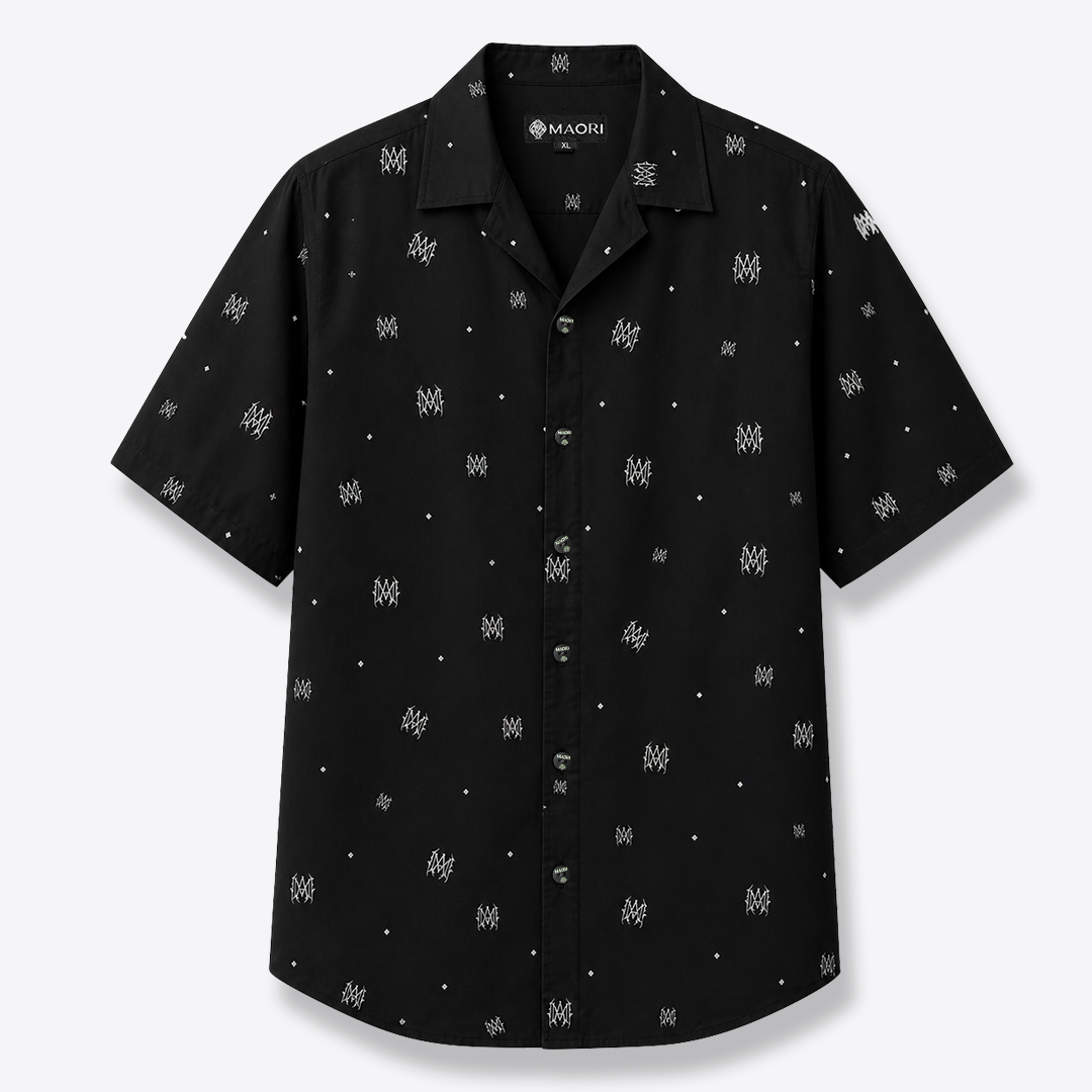 Camisa Void Monogram Negra MAORI