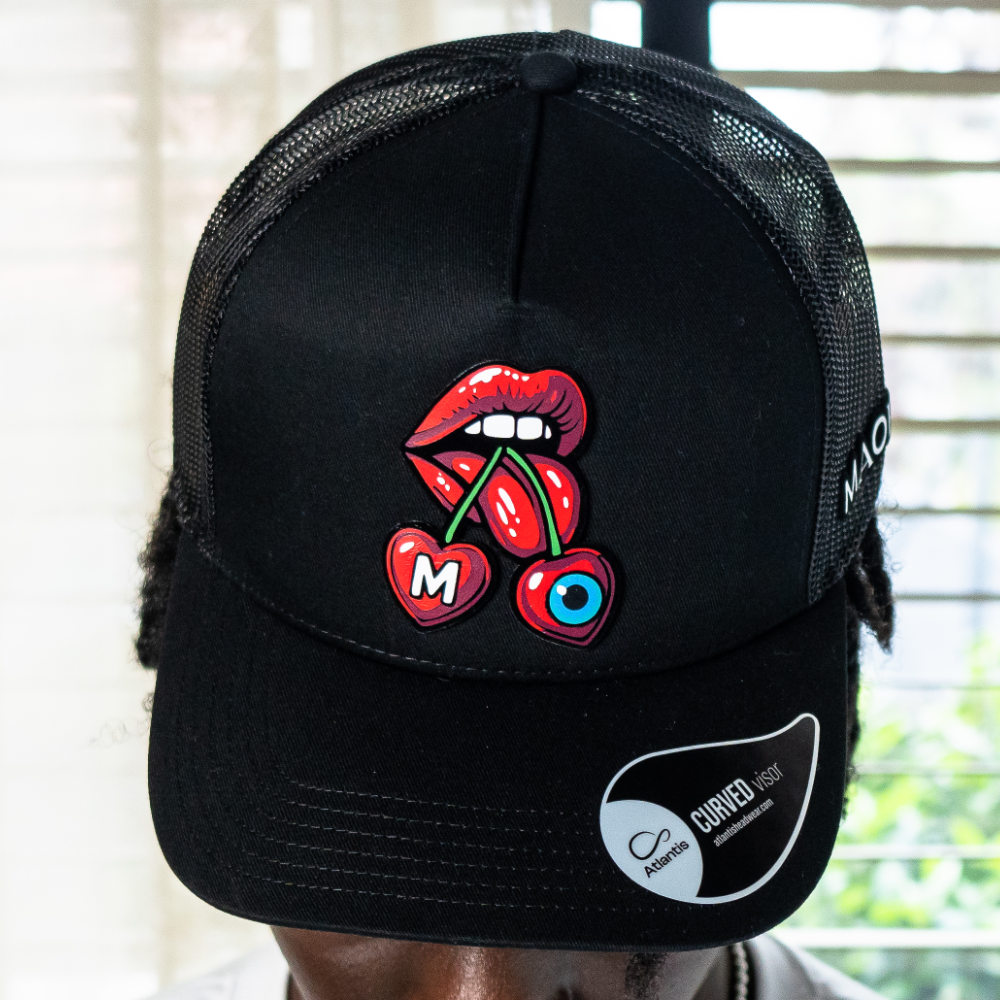 Gorro Negra Cherry Lips