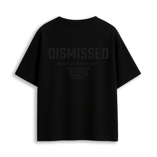polera Dismissed Total Black Tee MAORI