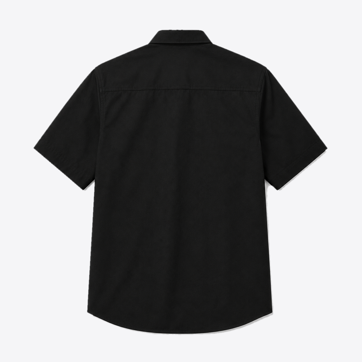 Camisa negro cuello normal
