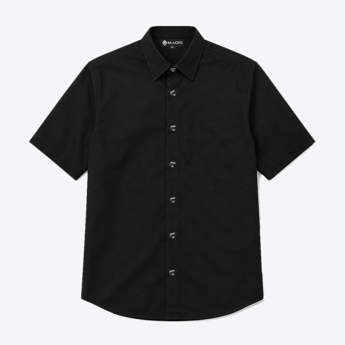 Camisa negro cuello normal