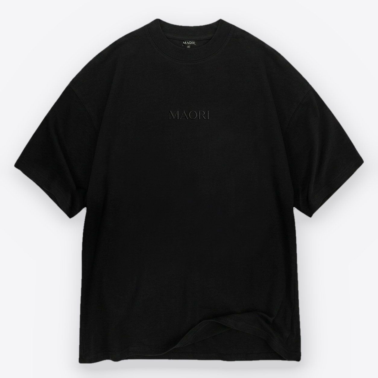 Polera MAORI Negra Tokyo Tape - frente