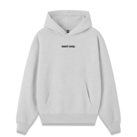 Hoodie gris melange basico MAORI
