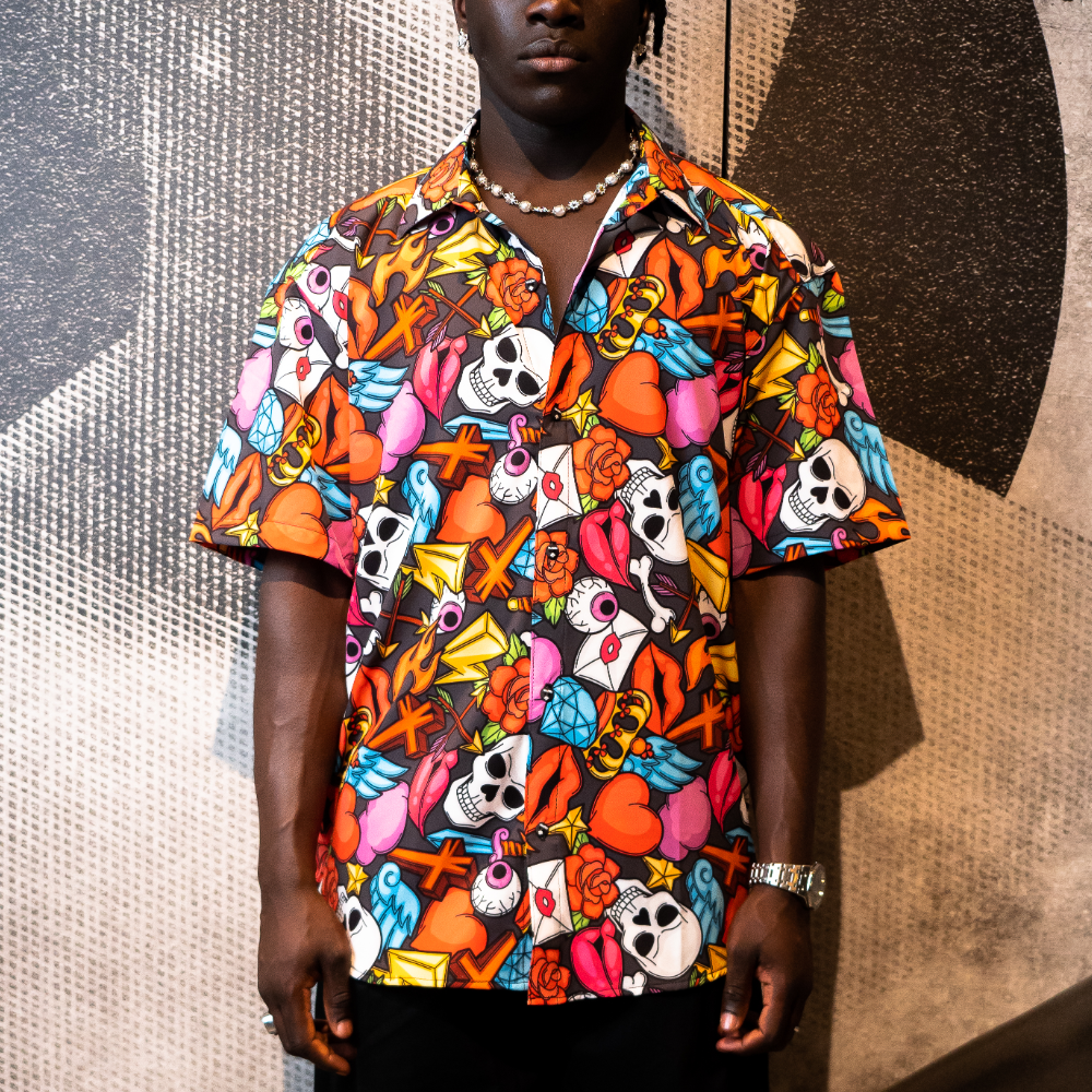 Camisa MAORI PsychoSkull Edición Limitada