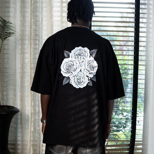 Polera MAORI Negra Raise Hell With Grace